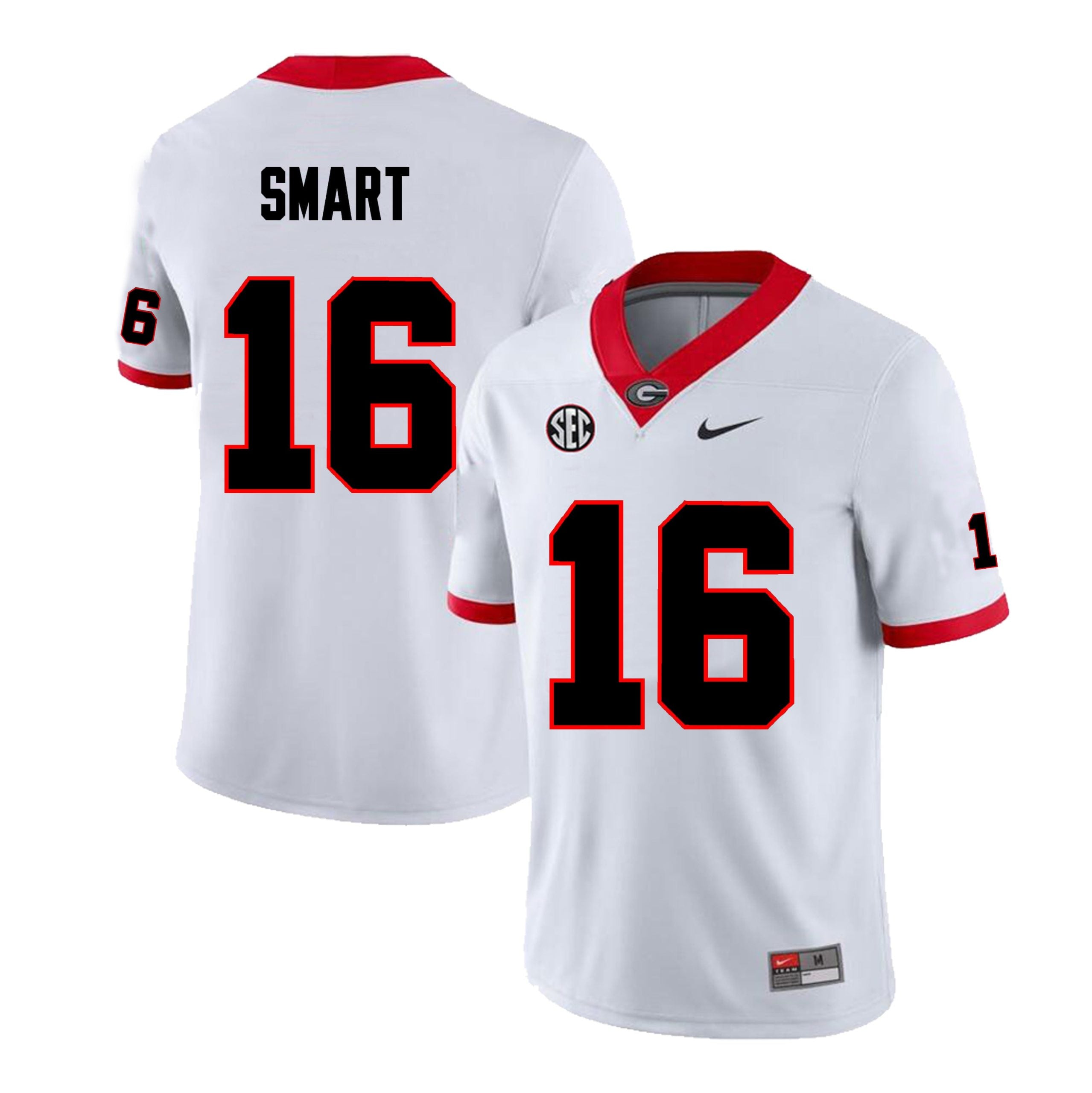 Georgia Bulldogs #16 Kirby Smart Football Jersey Stitched