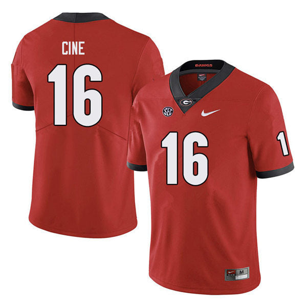 Georgia Bulldogs #16 Lewis Cine College Football Jersey Stitched