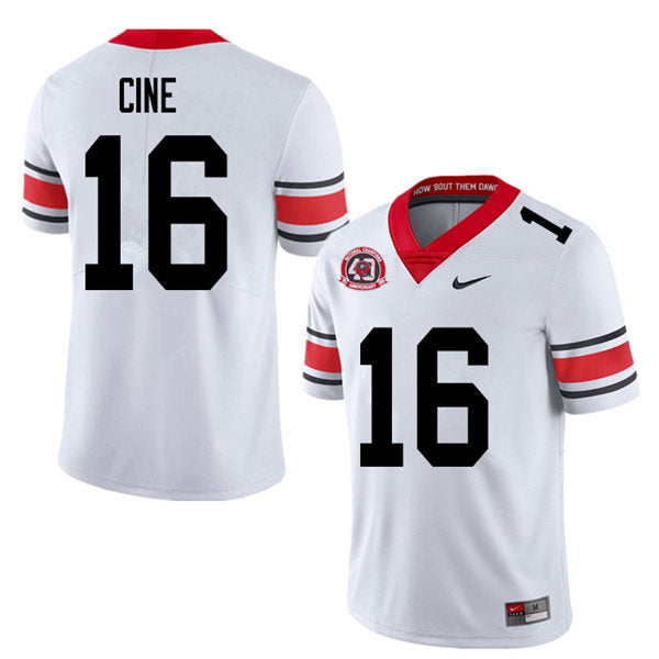 Georgia Bulldogs #16 Lewis Cine College Football Jersey Stitched
