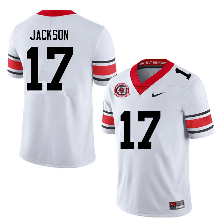 Georgia Bulldogs #17 Dan Jackson College Football Jersey Stitched