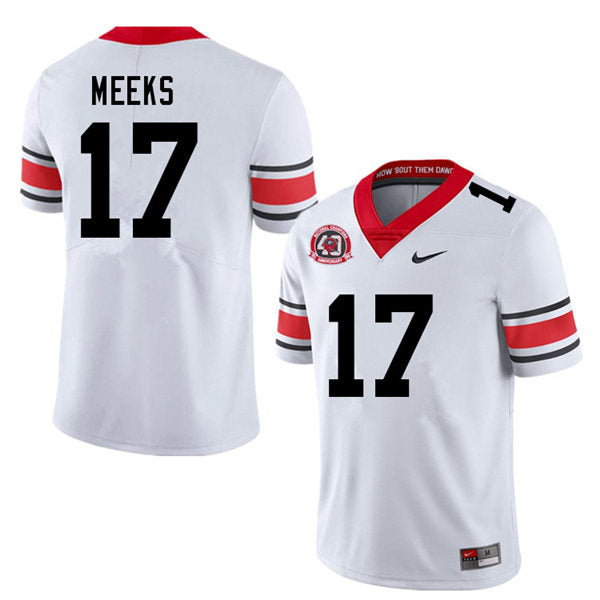 Georgia Bulldogs #17 Jackson Meeks College Football Jersey Stitched