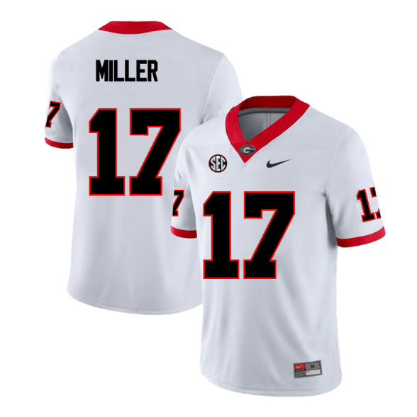 Georgia Bulldogs #17 Jam Miller Football Jersey Stitched