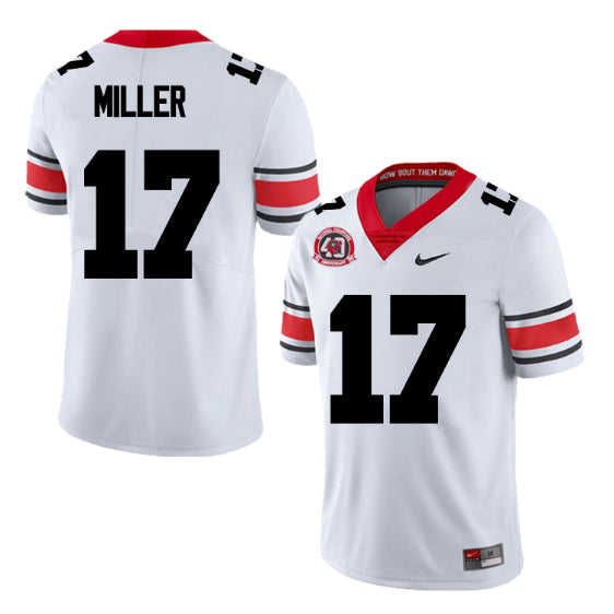 Georgia Bulldogs #17 Jam Miller Football Jersey Stitched