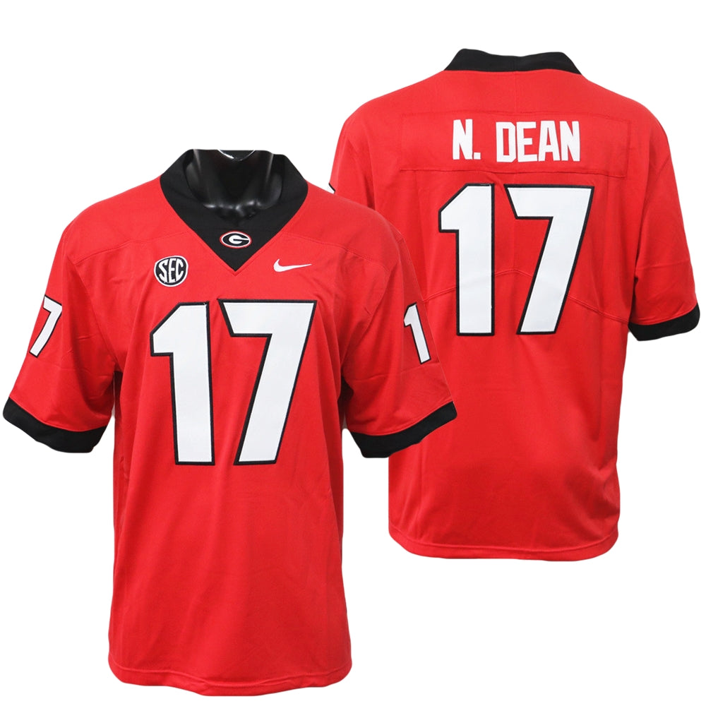 Georgia Bulldogs #17 Nakobe Dean Game College Football Jersey Stitched