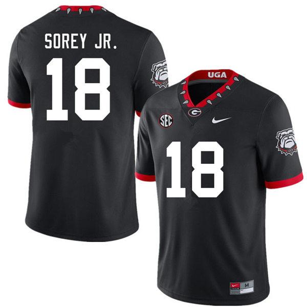 Georgia Bulldogs #18 Xavian Sorey Jr. Game College Football Jersey Stiched