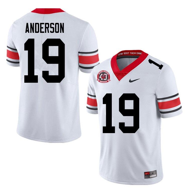 Georgia Bulldogs #19 Adam Anderson Game College Football Jersey Stitched