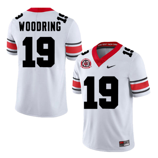 Georgia Bulldogs #19 Peyton Woodring Football Jersey Stitched