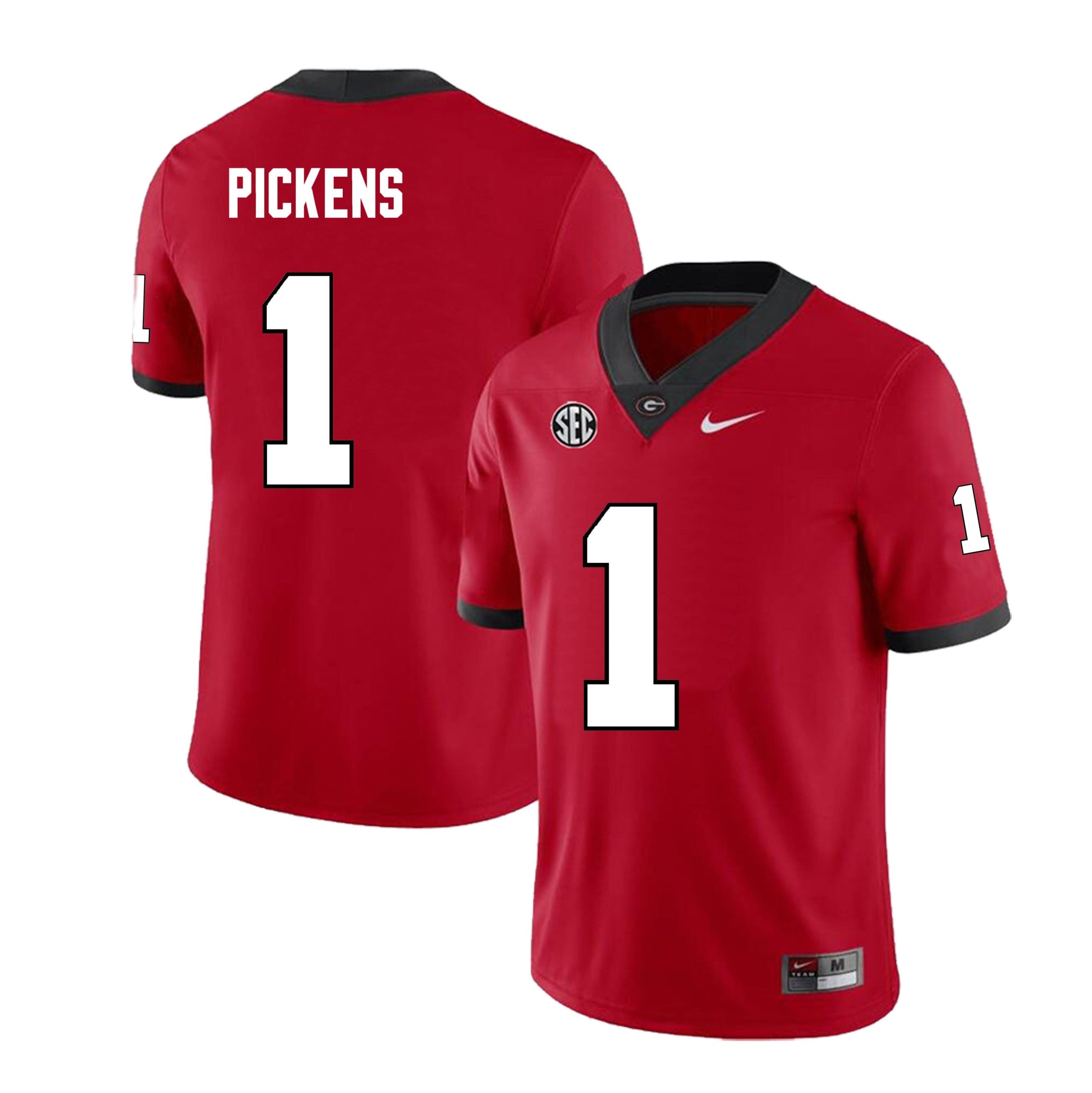 Georgia Bulldogs #1 George Pickens Football Jersey Stitched