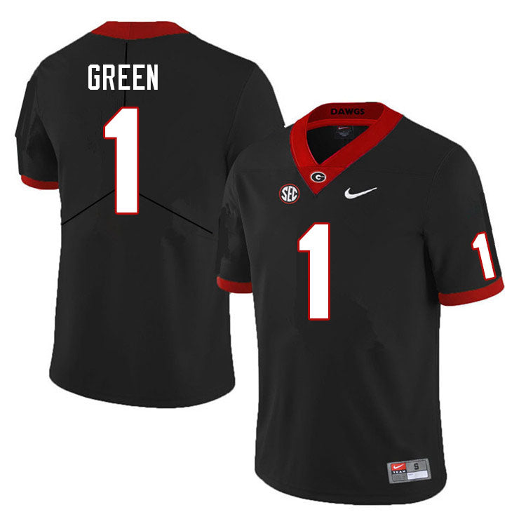 Georgia Bulldogs #1 Nyland Green College Football Jersey Stitched
