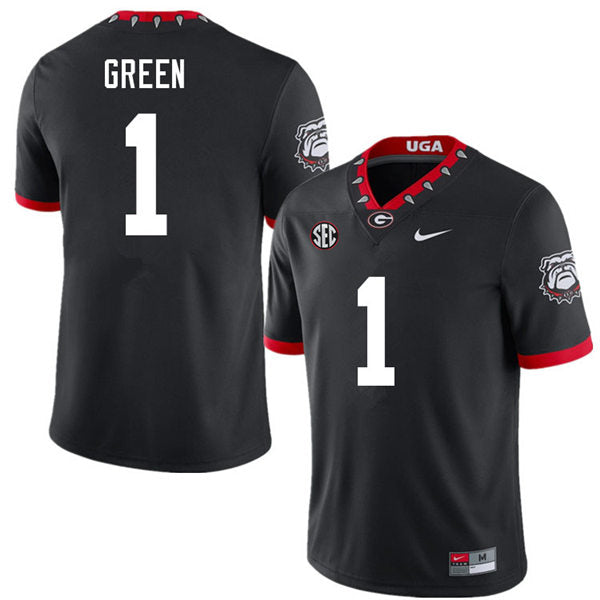 Georgia Bulldogs #1 Nyland Green College Football Jersey Stitched