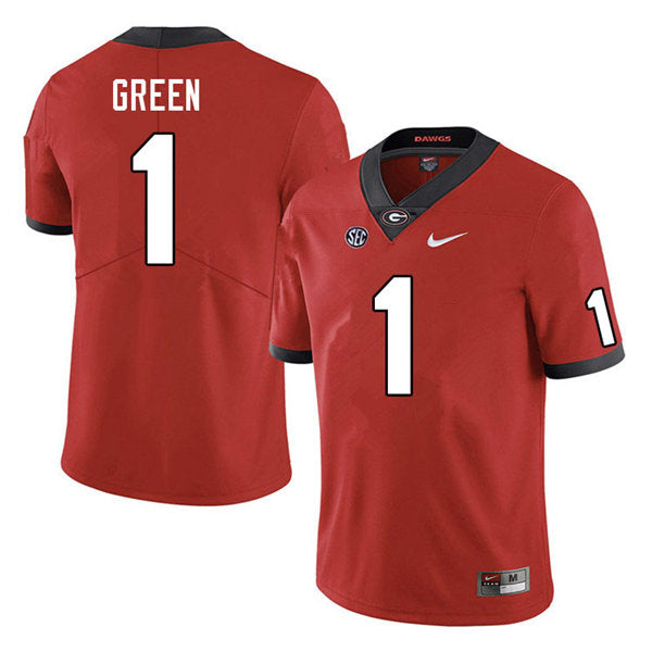 Georgia Bulldogs #1 Nyland Green College Football Jersey Stitched
