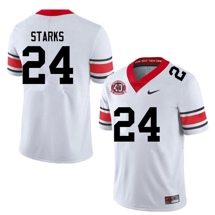 Georgia Bulldogs #24 Malaki Starks College Football Jersey Stitched
