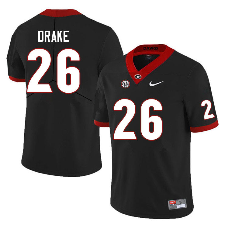 Georgia Bulldogs #26 Collin Drake College Football Jersey Stitched