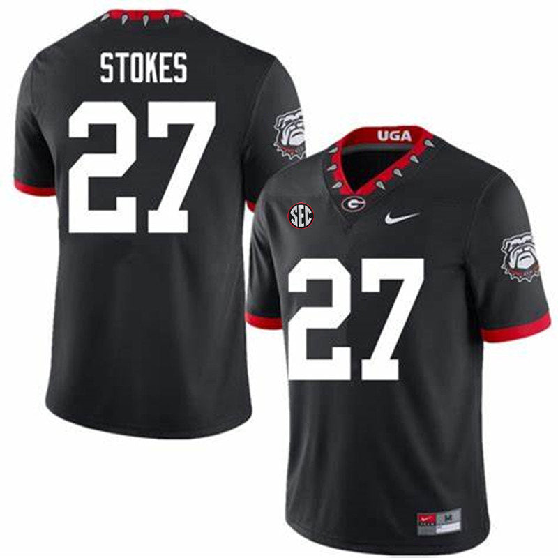 Georgia Bulldogs #27 Eric Stokes College Football Jersey Stitched