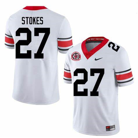 Georgia Bulldogs #27 Eric Stokes College Football Jersey Stitched