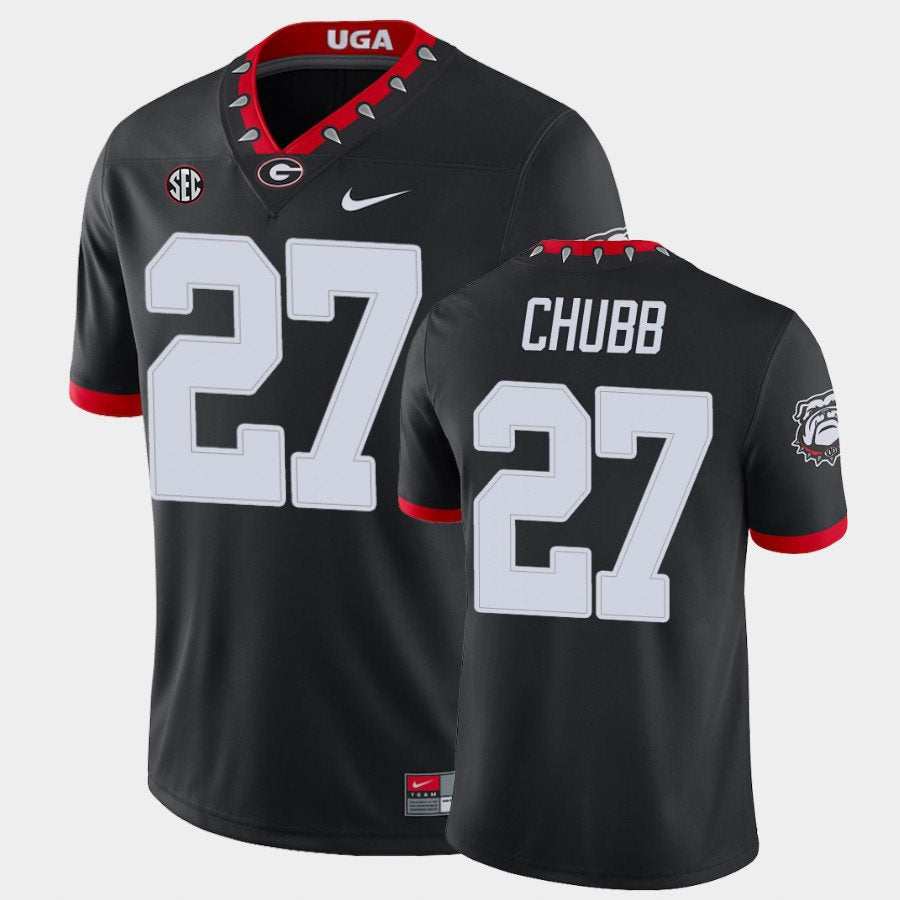 Georgia Bulldogs #27 Nick Chubb College Football Jersey Stitched
