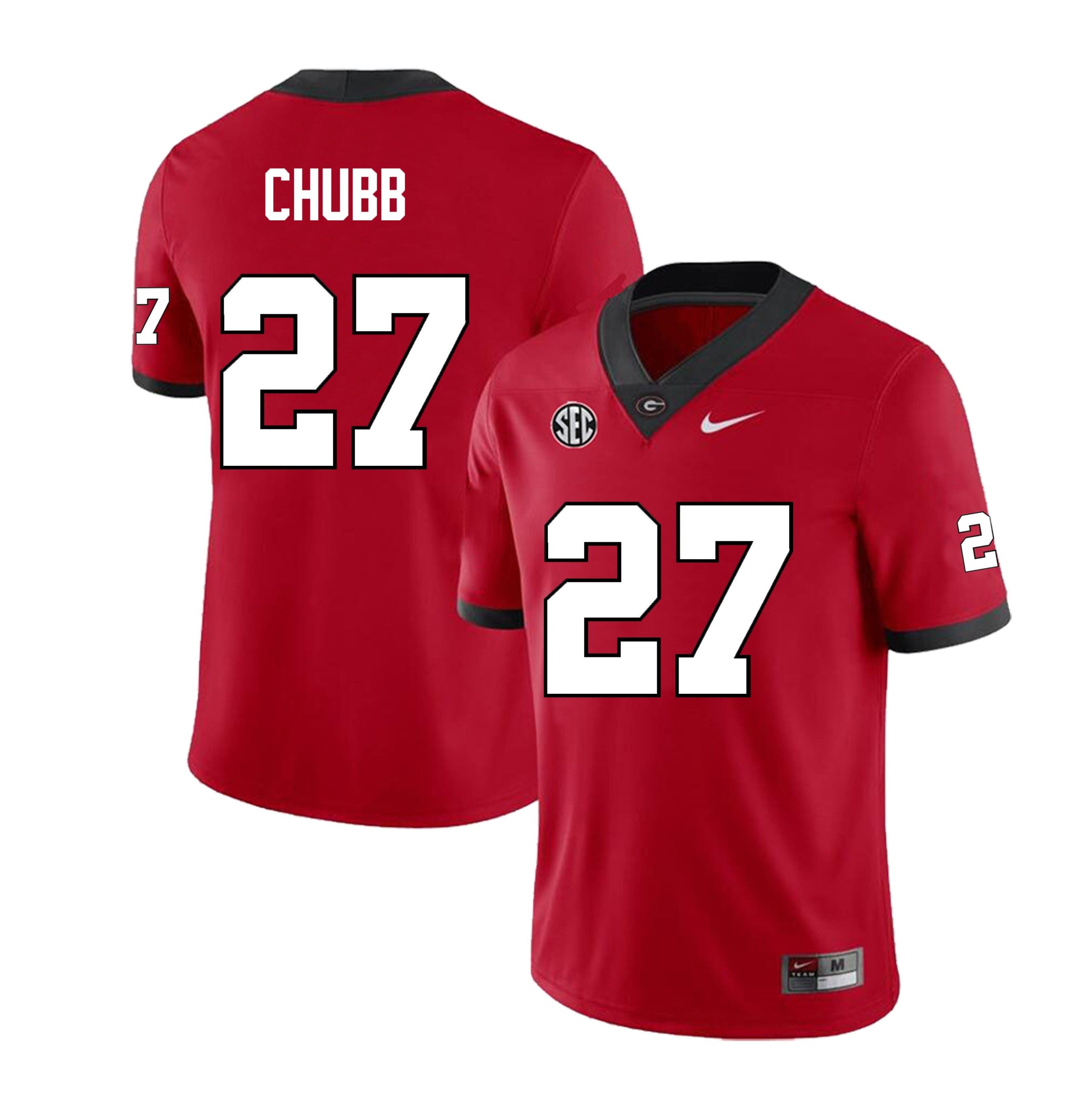 Georgia Bulldogs #27 Nick Chubb College Football Jersey Stitched