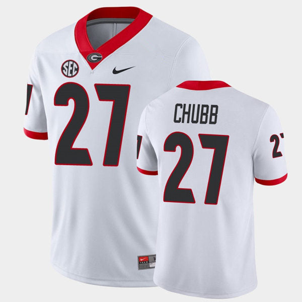 Georgia Bulldogs #27 Nick Chubb College Football Jersey Stitched