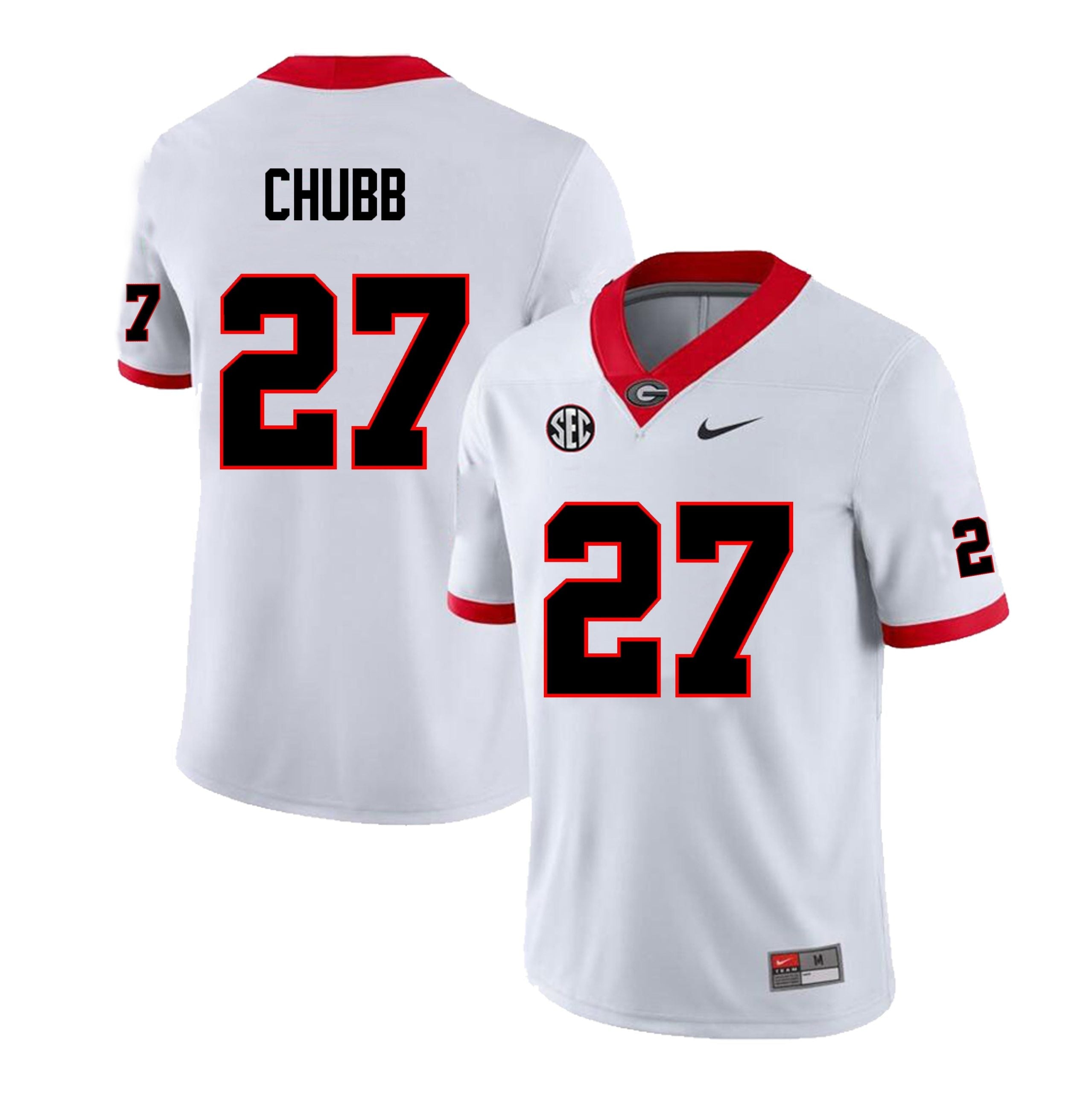 Georgia Bulldogs #27 Nick Chubb College Football Jersey Stitched