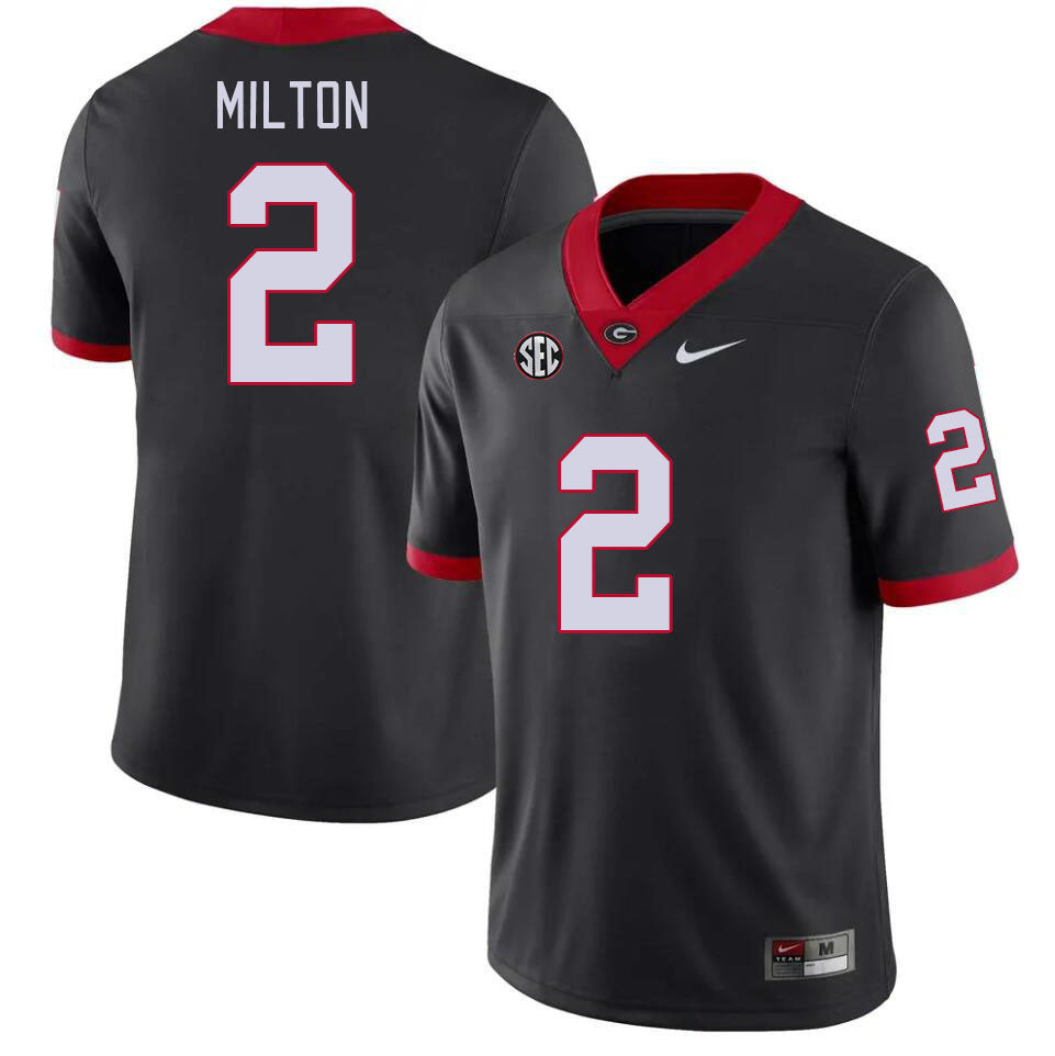 Georgia Bulldogs #2 Kendall Milton College Football Jersey Stitched