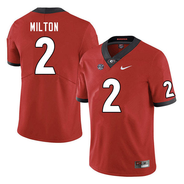 Georgia Bulldogs #2 Kendall Milton College Football Jersey Stitched
