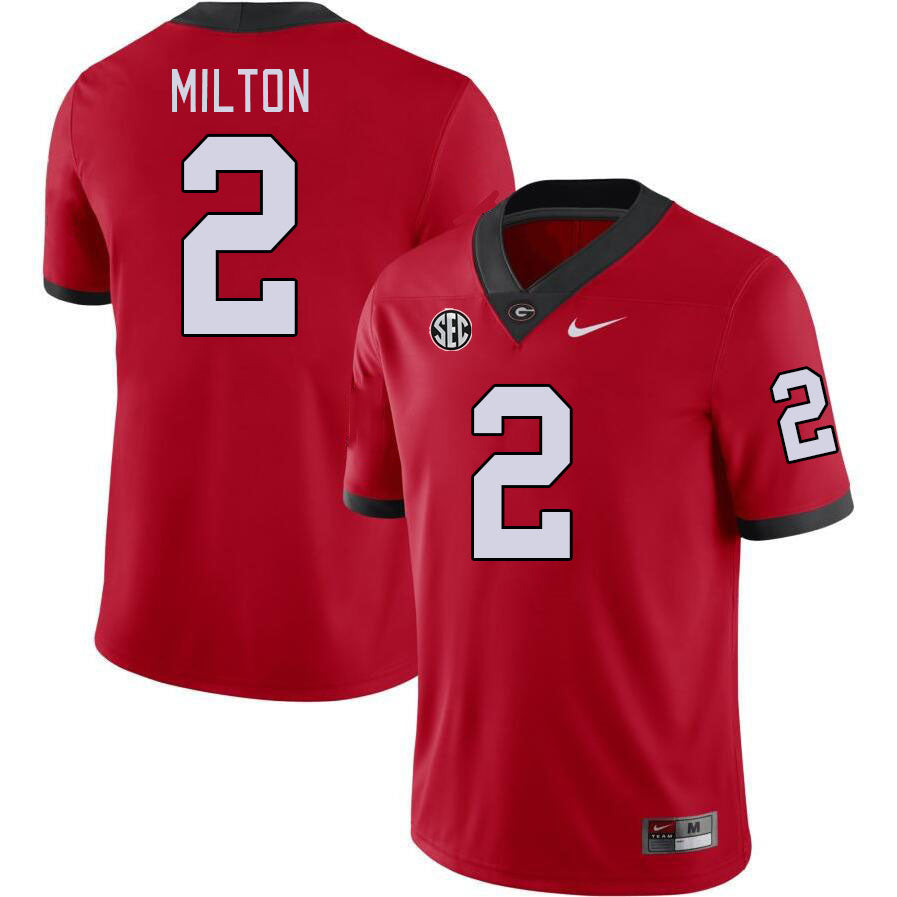Georgia Bulldogs #2 Kendall Milton College Football Jersey Stitched