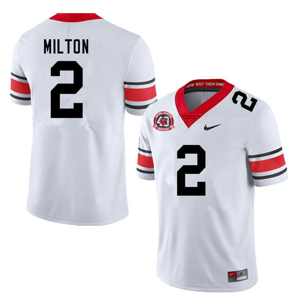 Georgia Bulldogs #2 Kendall Milton College Football Jersey Stitched
