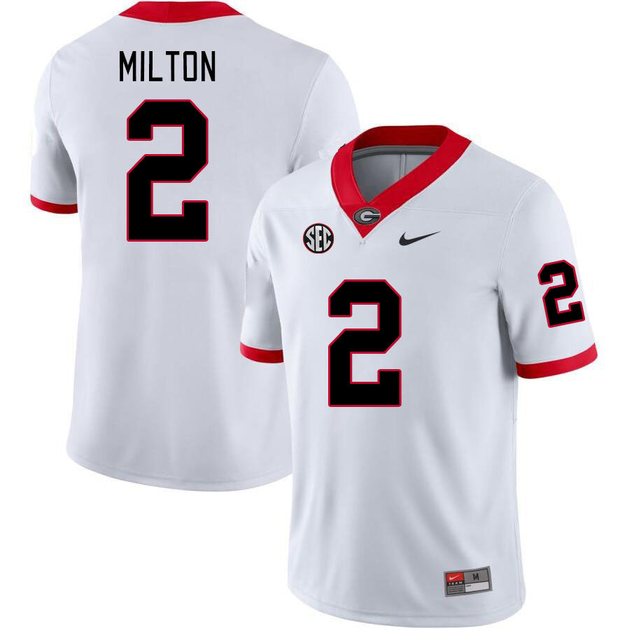 Georgia Bulldogs #2 Kendall Milton College Football Jersey Stitched