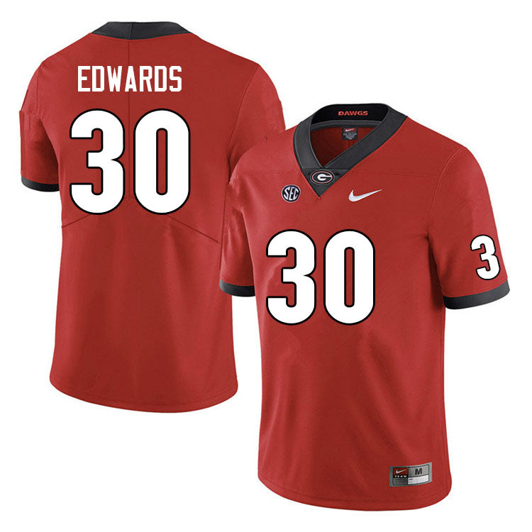 Georgia Bulldogs #30 Daijun Edwards College Football Jersey Stitched