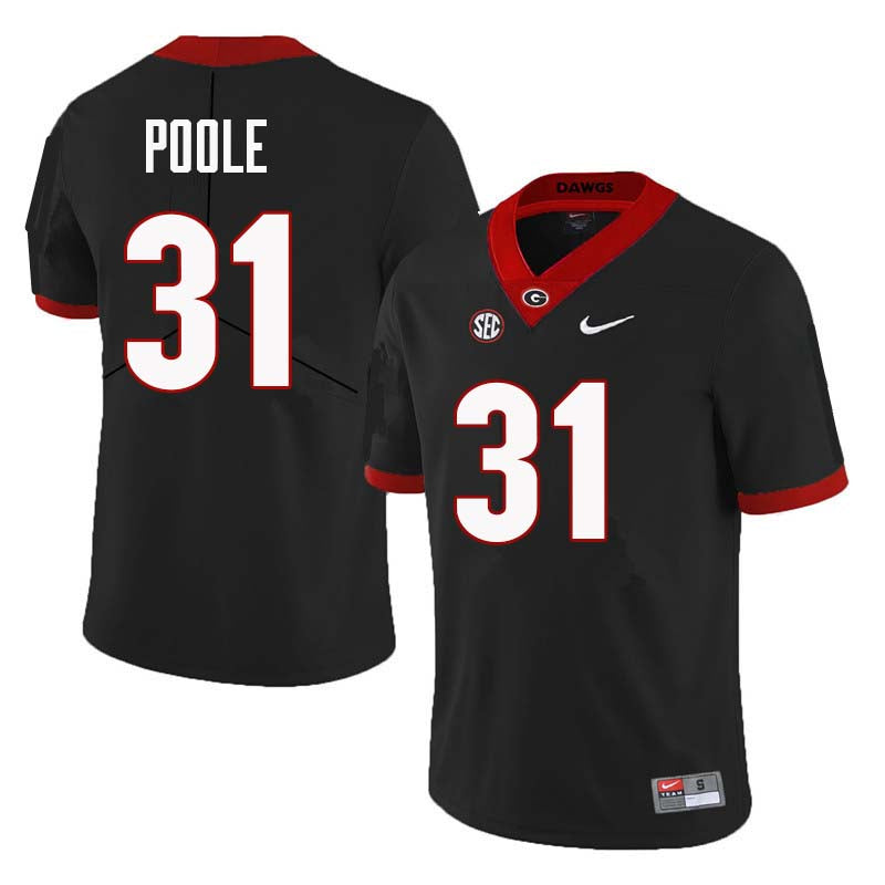 Georgia Bulldogs #31 William Poole College Football Jersey Stitched