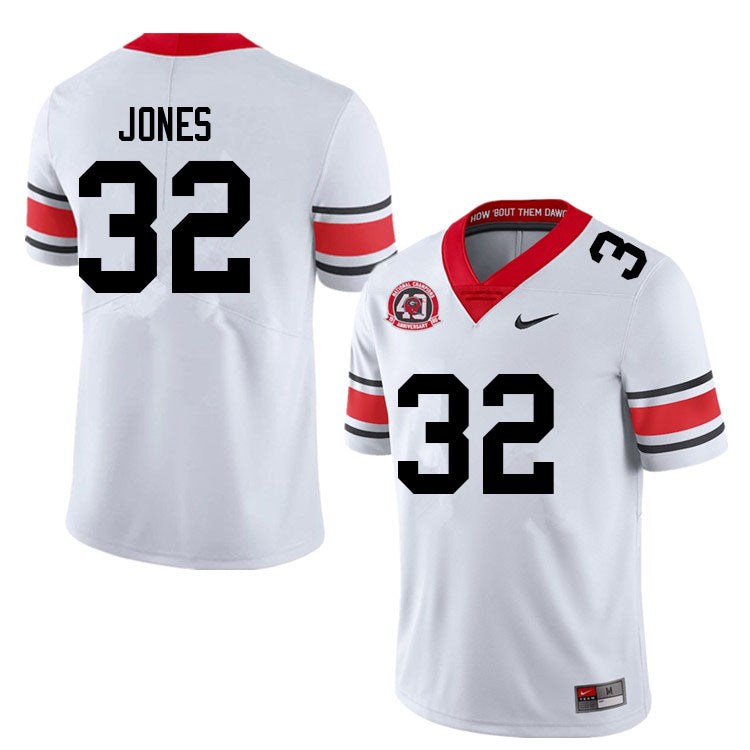 Georgia Bulldogs #32 Cash Jones College Football Jersey Stitched