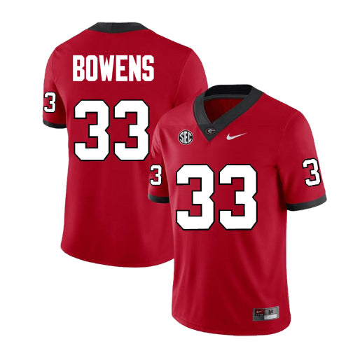 Georgia Bulldogs #33 Chauncey Bowens Football Jersey Stitched