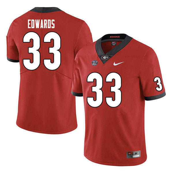 Georgia Bulldogs #33 Daijun Edwards College Football Jersey Stitched