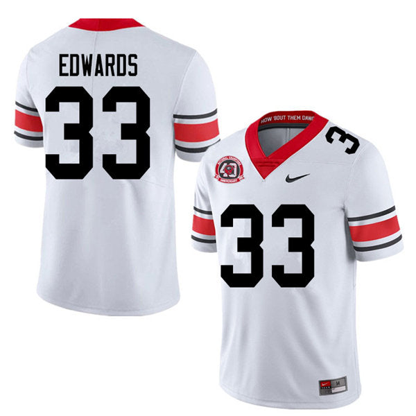 Georgia Bulldogs #33 Daijun Edwards College Football Jersey Stitched