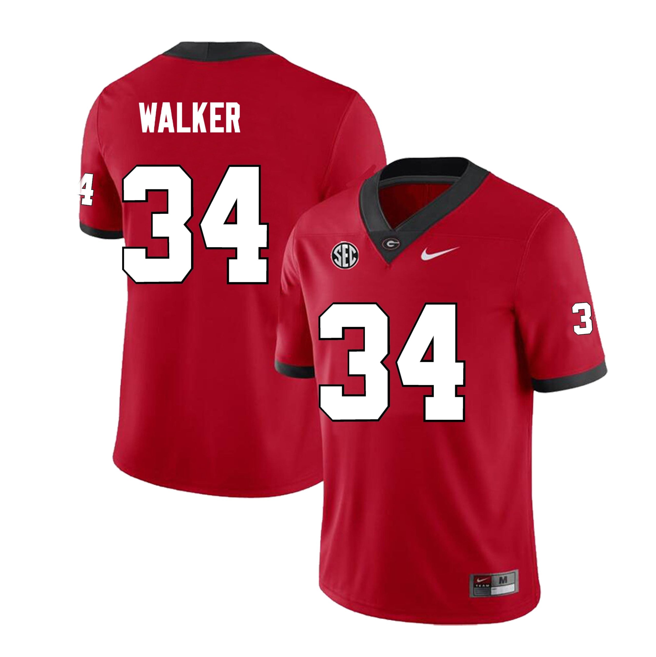Georgia Bulldogs #34 Herschel Walker College Football Jersey Stitched