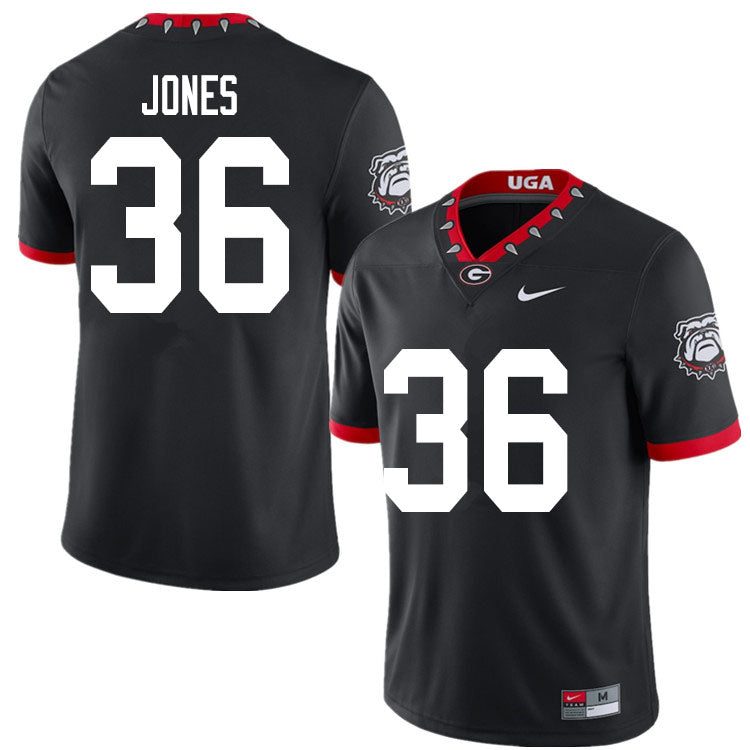 Georgia Bulldogs #36 Garrett Jones Football Jersey Stitched