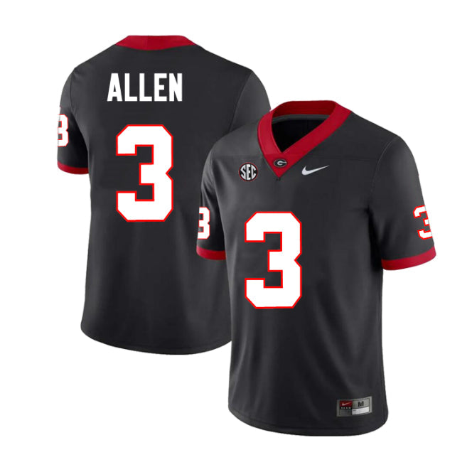 Georgia Bulldogs #3 CJ Allen Football Jersey Stitched
