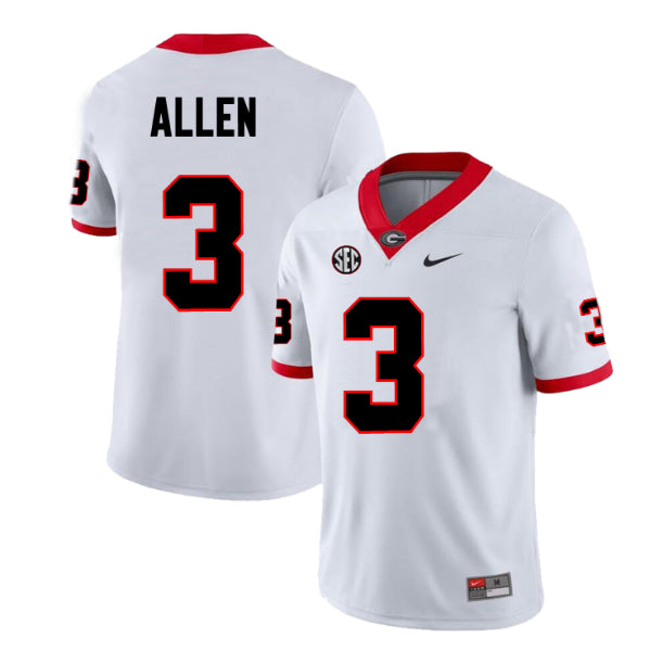Georgia Bulldogs #3 CJ Allen Football Jersey Stitched