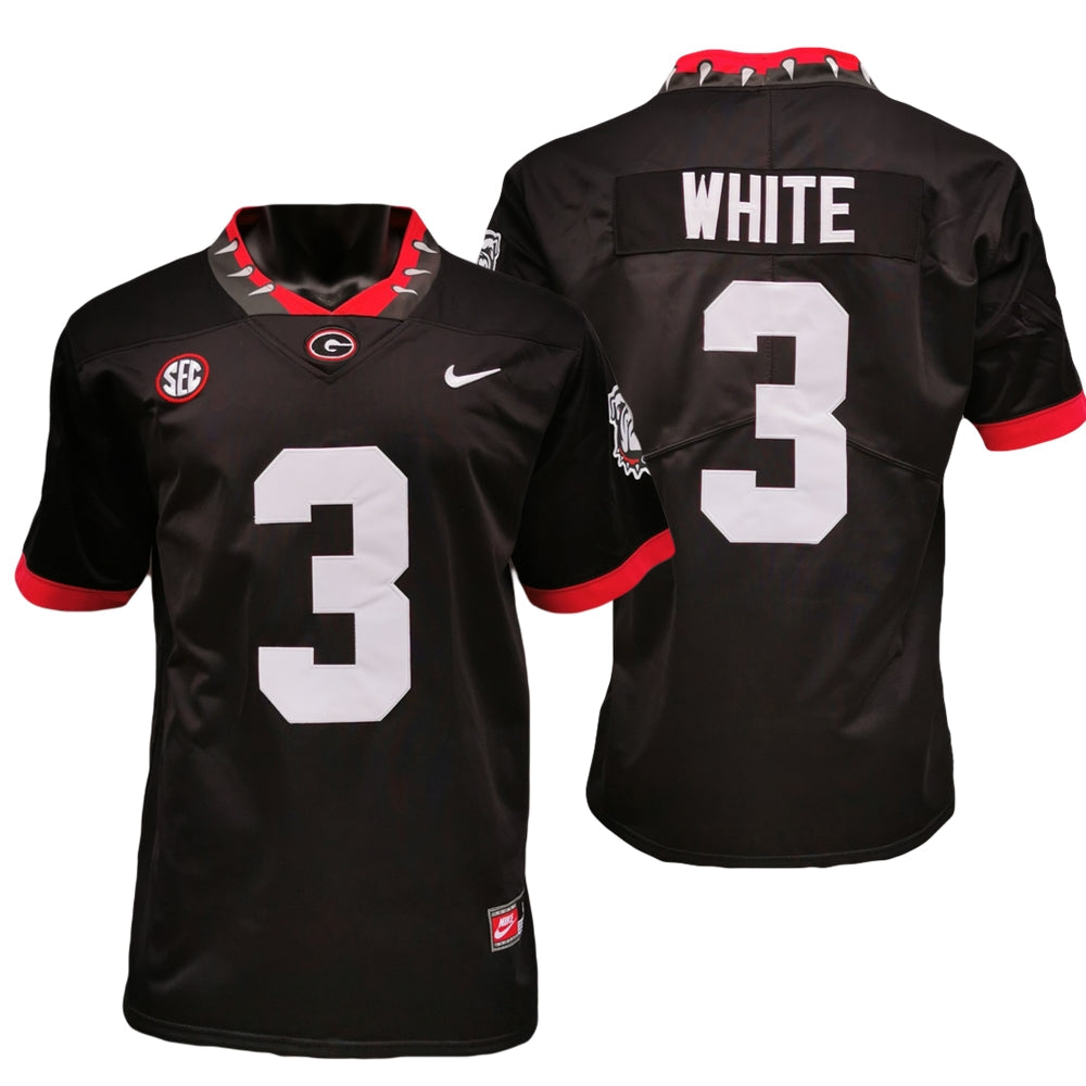 Georgia Bulldogs #3 Zamir White Game College Football Jersey Stitched