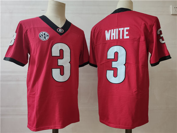 Georgia Bulldogs #3 Zamir White Game College Football Jersey Stitched
