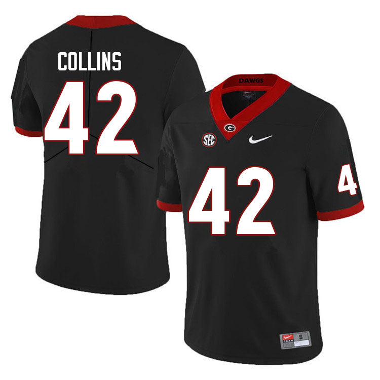 Georgia Bulldogs #42 Graham Collins College Football Jersey Stitched