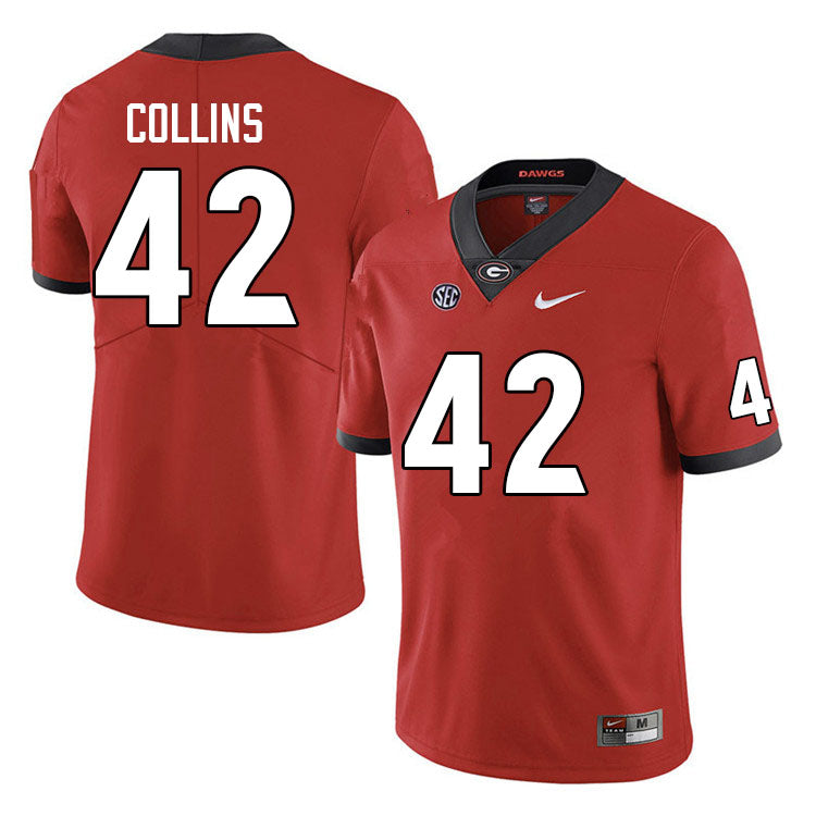 Georgia Bulldogs #42 Graham Collins College Football Jersey Stitched