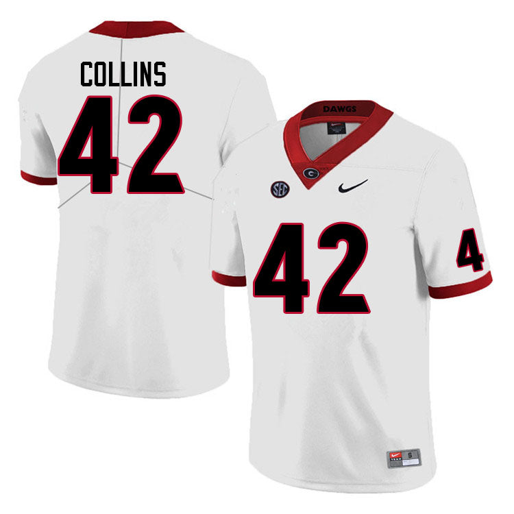 Georgia Bulldogs #42 Graham Collins College Football Jersey Stitched