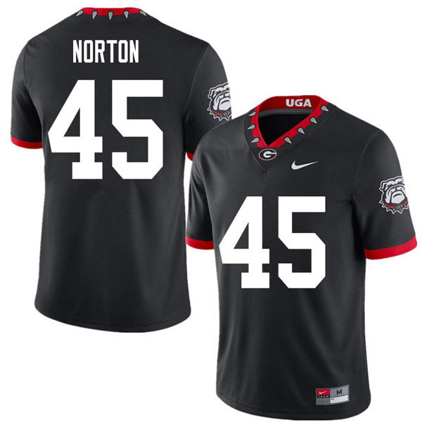 Georgia Bulldogs #45 Bill Norton Football Jersey Stitched