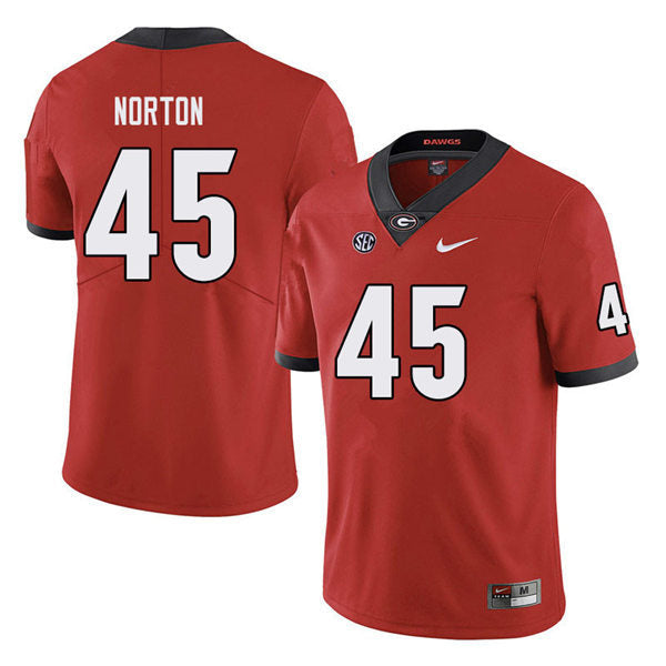 Georgia Bulldogs #45 Bill Norton Football Jersey Stitched