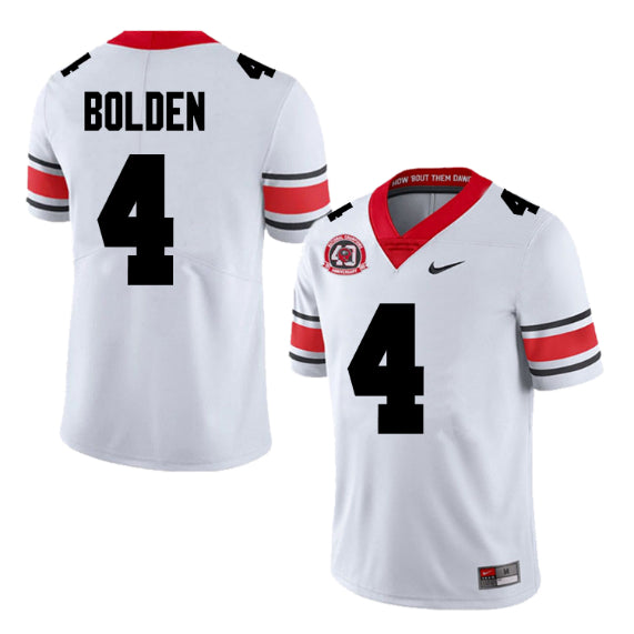 Georgia Bulldogs #4 KJ Bolden Football Jersey Stitched