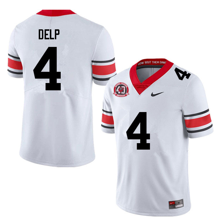 Georgia Bulldogs #4 Oscar Delp College Football Jersey Stitched