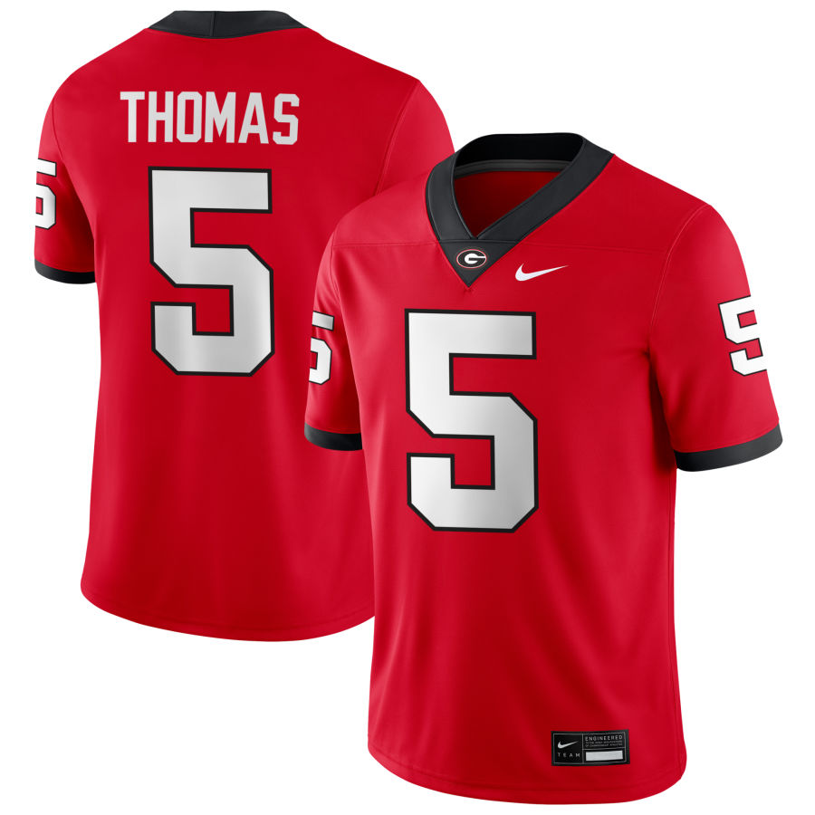 Georgia Bulldogs #5 Noah Thomas Football Jersey Stitched
