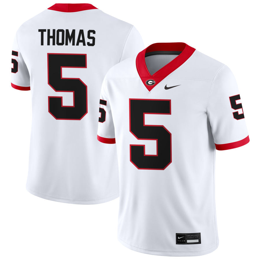 Georgia Bulldogs #5 Noah Thomas Football Jersey Stitched