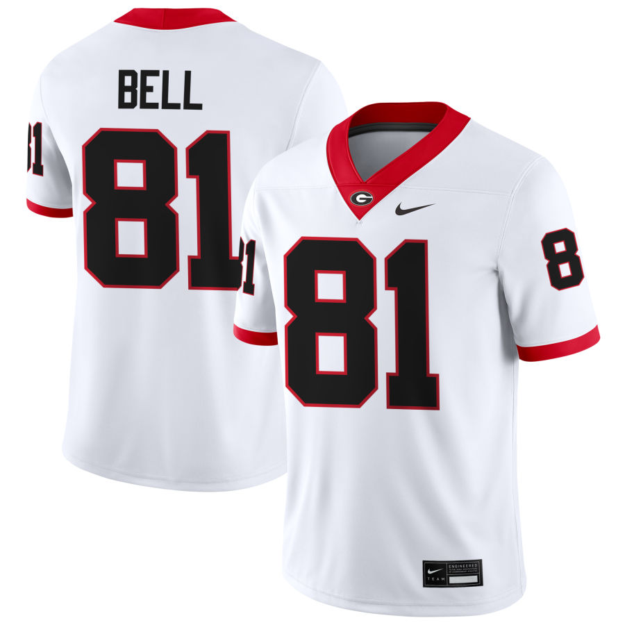 Georgia Bulldogs #81 Jeremy Bell Football Jersey Stitched